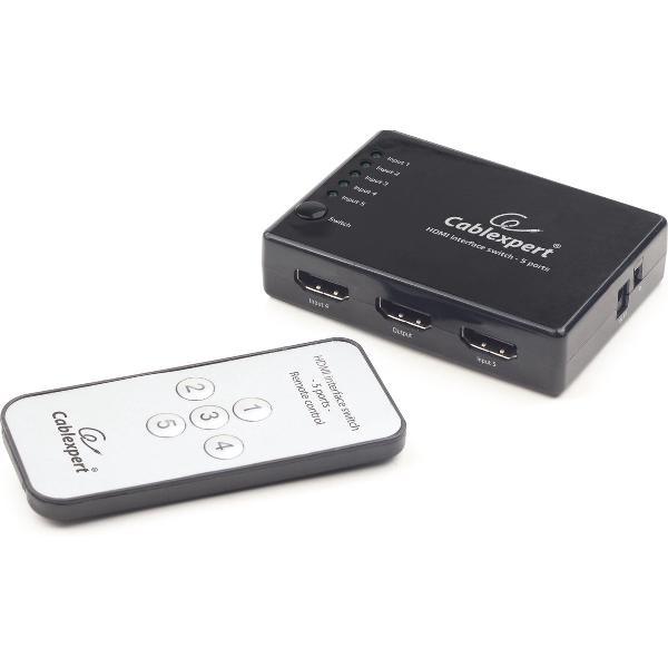 CablExpert DSW-HDMI-53 - 5-poorts HDMI switch + afstandsbediening