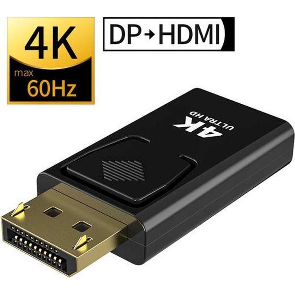 DisplayPort naar HDMI adapter - 4K - Dp Naar Hdmi Max 4 K/1080 P Display Port Dp Male Naar Hdmi Female Adapter Zwarte Hoge Kwaliteit dp Naar Hdmi Converter Voor Hdtv Pc