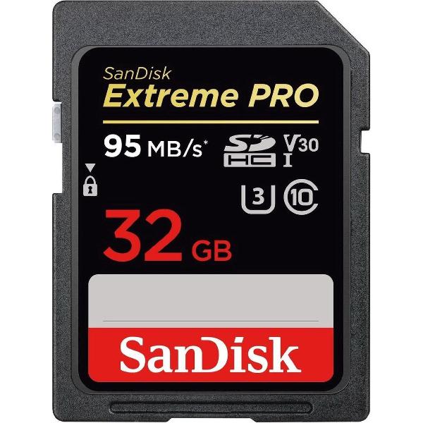 Sandisk SDHC geheugenkaart - 32GB - ExtremePro - U3