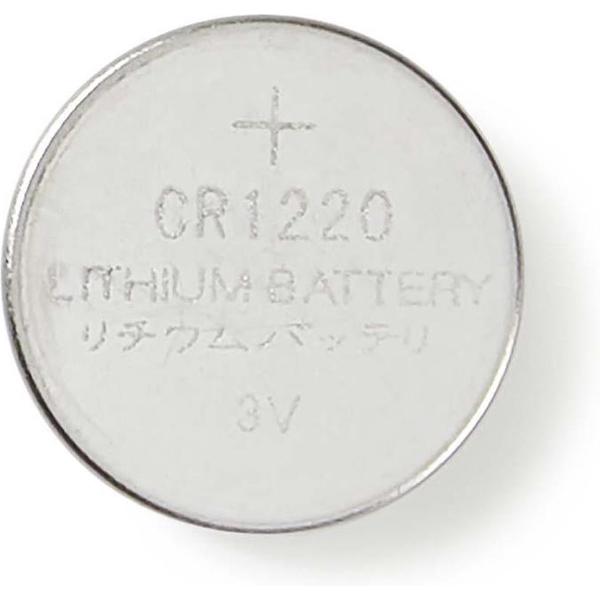 Nedis - Nedis BALCR12205BL Lithium Knoopcel-batterij Cr1220 3 V 5 Stuks Blister - 30 Dagen Niet Goed Geld Terug