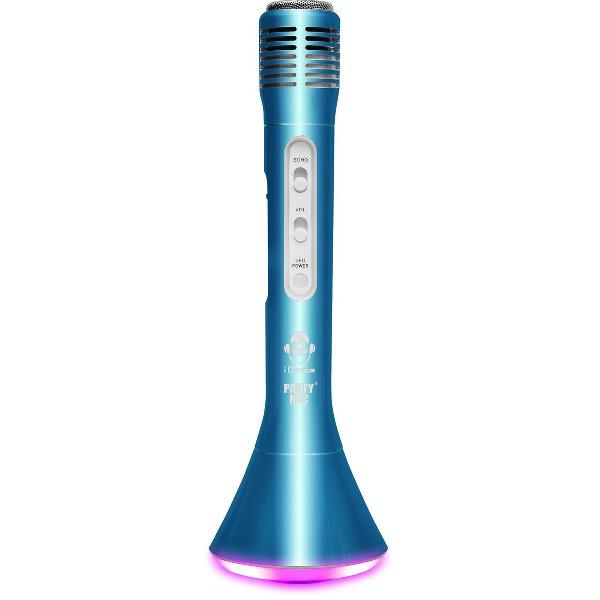 iDance PM10BL Bluetooth All-In-One Karaoke Microfoon - Blauw