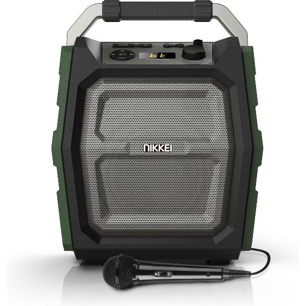 Nikkei SPEAKERBOXX300 Party Speaker 30 Watt met FM Radio, Bluetooth, Microfoon, Micro SD, Aux-in en USB ingang
