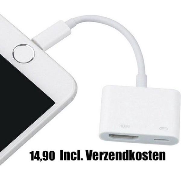 Lightning naar digital AV Adapter HDMI voor Iphone Ipad