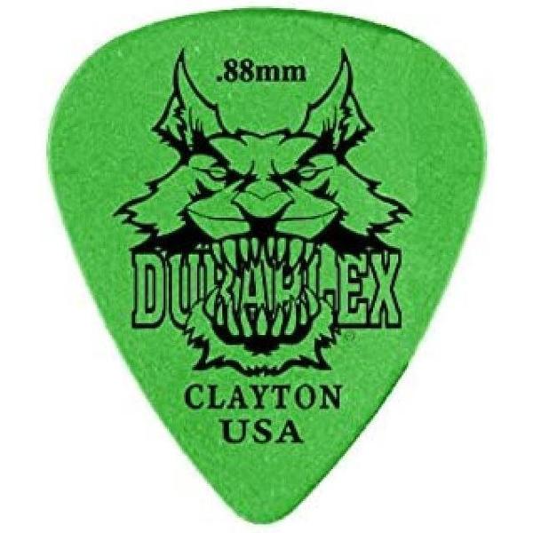 Clayton Duraplex standaard plectrums 0.88 mm 6-pack