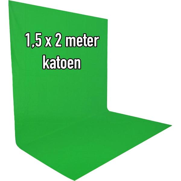 Green screen achtergronddoek 150 x 200 cm - soepele stof - Muslin