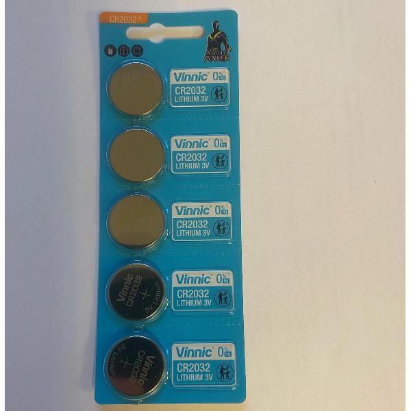 Vinnic CR2032 Lithium Batterijen (5 stuks) 3V