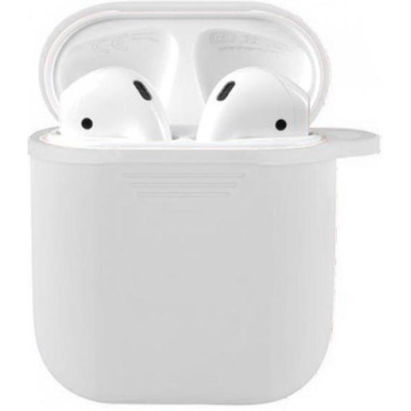 AirPods 2 Hoesje - AirPods 2 Cover - AirPods 2 Case - AirPods 2 Softcase - AirPods 2 Bescherming - AirPods Case - Siliconen - Geschikt voor AirPods 2 - Wit