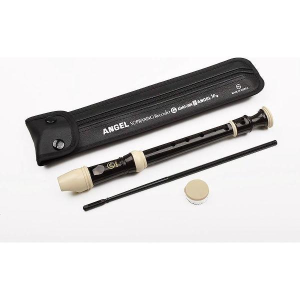 Blokfluit Sopranino Angel AWR-SNN-G Bruin-ivoor