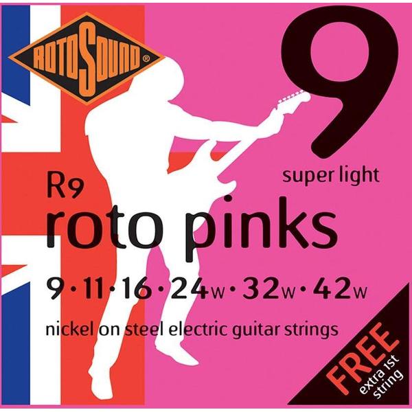 Snarenset elektrische gitaar Rotosound Roto Series R9