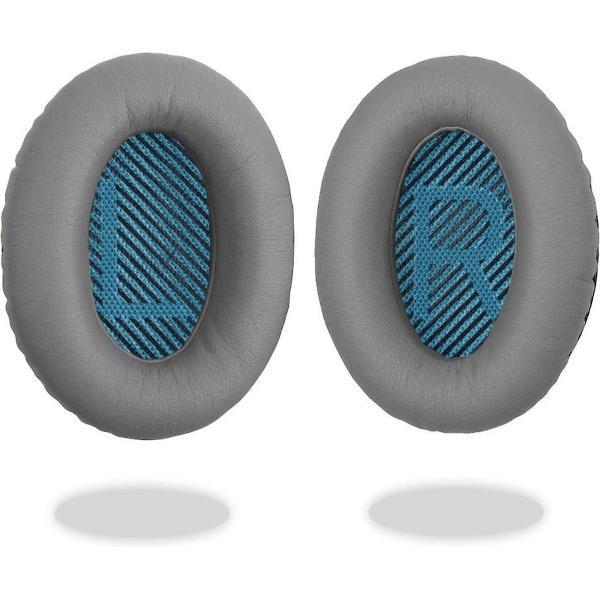 Oorkussens voor Bose QuietComfort 35 ii / 35 / 25 / 15 / 2 / AE2 / AE2W / AE2I - Oorkussens voor koptelefoon - Ear pads headphones grijs / blauw
