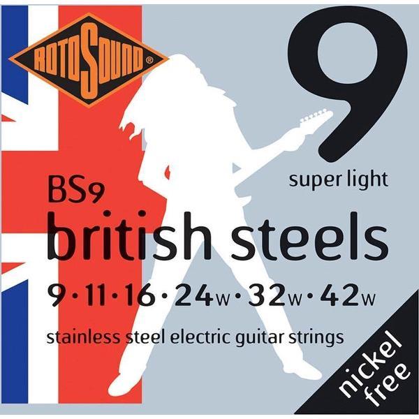 Snarenset elektrische gitaar Rotosound British Steels BS9