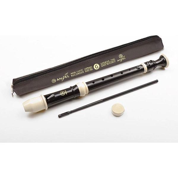 Blokfluit Sopraan Angel ASRG-300 Bruin-ivoor