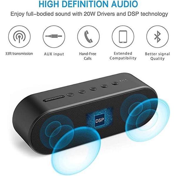 Aptoyu Bluetooth Speaker - Bluetooth Speaker - Speaker - 20W speaker