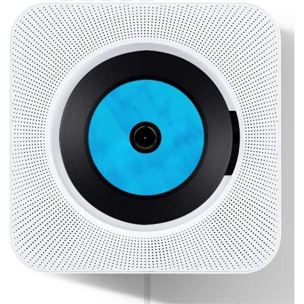 Draagbare CD Speler - Met FM-Radio/Bluetooth/USB - Ingebouwde HIFI-Luidsprekers - Monteerbaar op de Muur - Voor Volwassenen en Kinderen