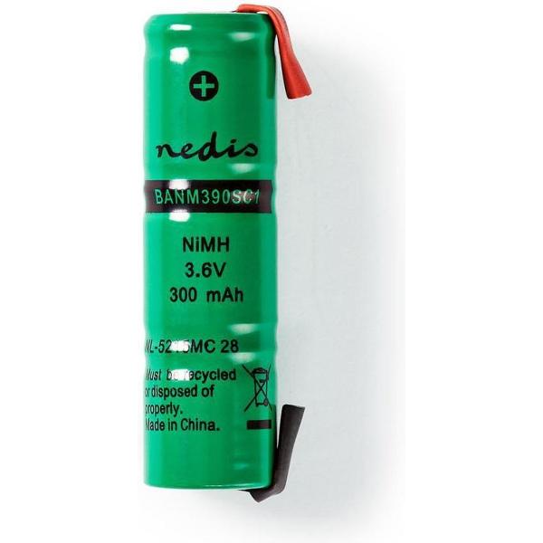 Nikkel-Metaalhydride-Accu 3,6 V 300 mAh Soldeerlip