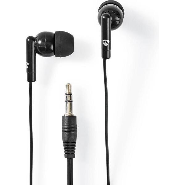 Nedis HPWD1000BK Bedrade Koptelefoon 1,2 M Ronde Kabel In-ear Zwart