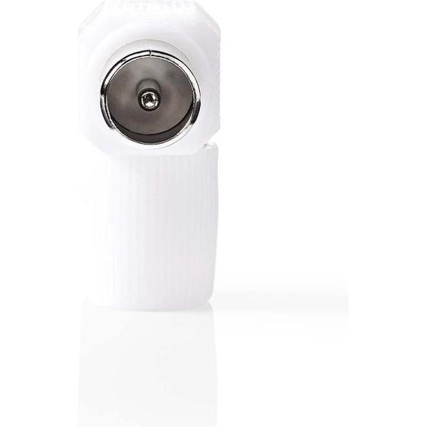 Nedis CSGP40904WT Iec (coax) -connector Haaks Male - 2 Stuks Wit