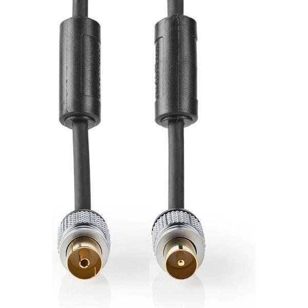 Nedis CSGC40000AT25 Coaxkabel 90 Db Iec (coax) Male - Iec (coax) Female 2,5 M Antraciet