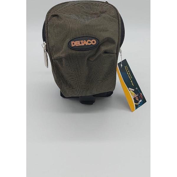 DELTACO - Cameratas - Kleine Cameratas - Camera Hoesje - Polyester - Zwart met Groen