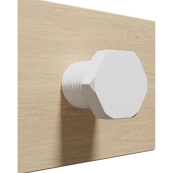 Koptelefoon houder Bout - 3D print - White