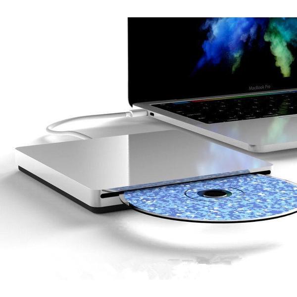 ElQing Externe DVD Speler Voor Laptop - USB-C Externe DVD Speler En Brander - DVD Speler Laptop - CD Speler Voor Laptop - DVD/CD Speler En Brander