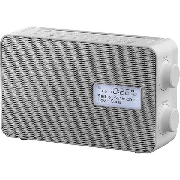 Panasonic RF-D30BTEG-W Keukenradio DAB+, FM DAB+, FM, Bluetooth, AUX Wekfunctie, Spatwaterbestendig Wit