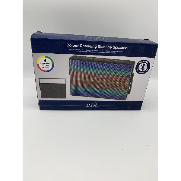 Pulse Bluetooth-Spreaker met LED Multicolor verlicht.