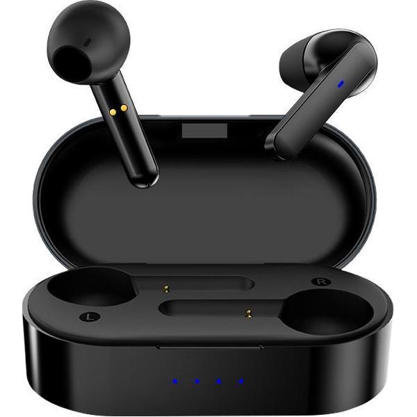 Pro-Care Excellent Quality™ Dual Bluetooth 5.0 Draadloze oordopjes - Inline-Microfoon - Geschikt voor Apple iPhone en Android Smartphones - Active Noise Reduction - Sweat and Waterproof IPX5 - Zwart