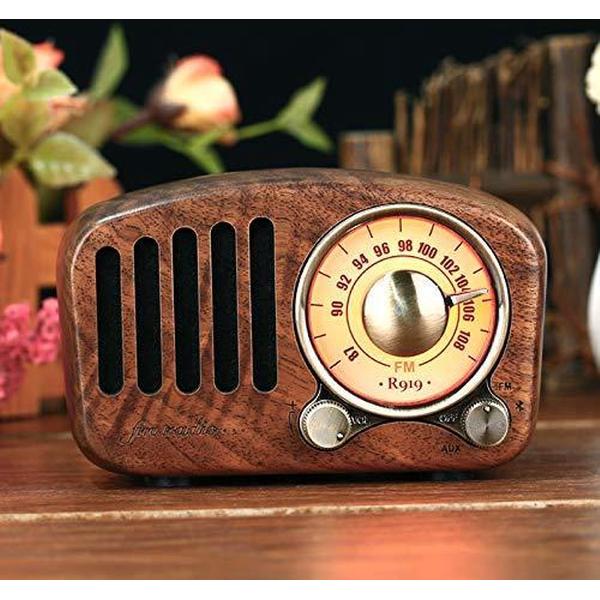 Retro Radio - Met Bluetooth - Vintage Radio - Draagbaar - FM Radio - Accu -Radio Met bluetooth -AUX