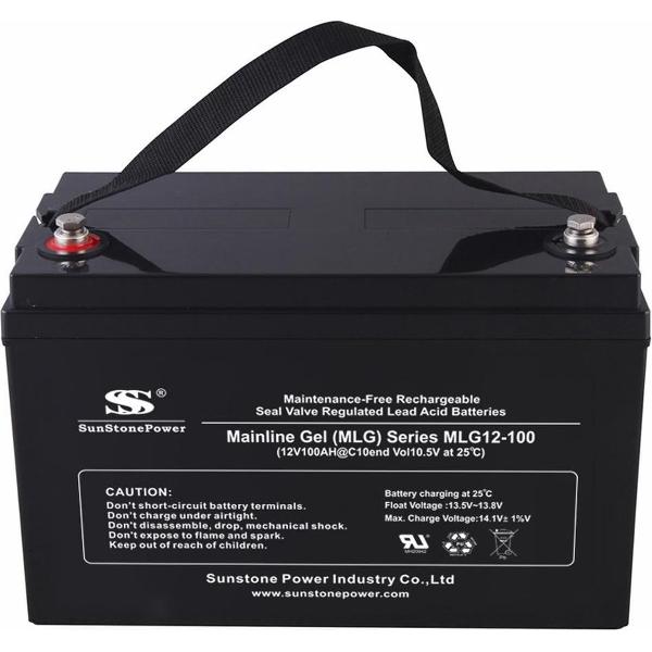 12V 100AH ​​20hr gel-zonnebatterijen diepe cyclus USV-batterij USV-noodstroom