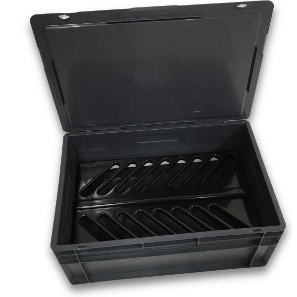 Silent Disco Opbergbox met deksel - voor max. 16 Silent Disco koptelefoons - type SDH31