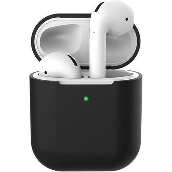 Siliconen bescherm hoesje voor Apple Earpods - Bescherming cover case voor Earpods - Zwart -
