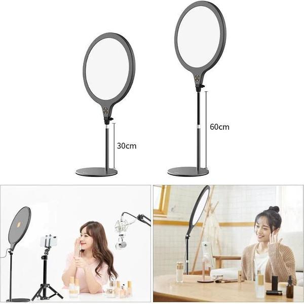 VIJIM K1 Desktop ringlamp met statief voor streaming, YouTube en videobellen