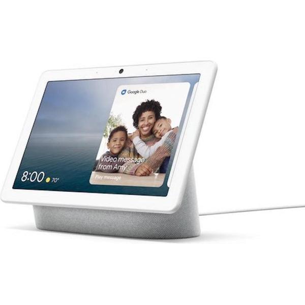 Google Nest Hub Max - Smart Speaker Met Scherm - Chalk / Grijs - Smart HOWM