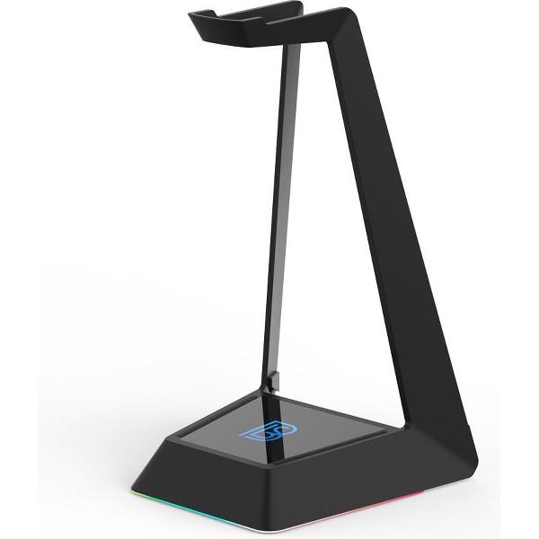 InGame Gaming Headset Stand - Koptelefoon Standaard - LED Verlichting - Headset Houder - Antislip - Draadloze telefoonoplader