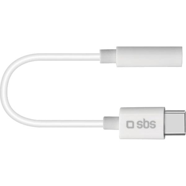 SBS Adapter Type-C (m) to Jack 3.5mm (f), white