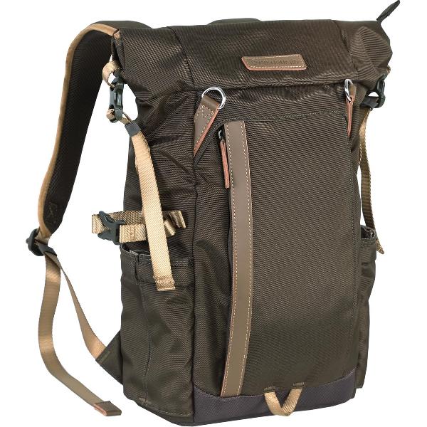 Vanguard VEO GO 37 M KG| Roltop Camera Rugtas | Systeem-Reflex | Tot 4 Lenzen | Kaki Bruin