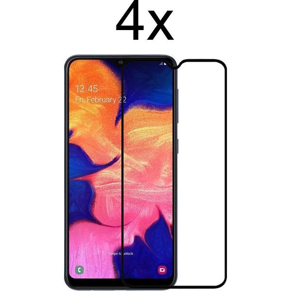 Samsung a10s Screenprotector - Beschermglas Samsung galaxy A10S screen protector glas - Screenprotector samsung a10s - Full cover - 4 stuks