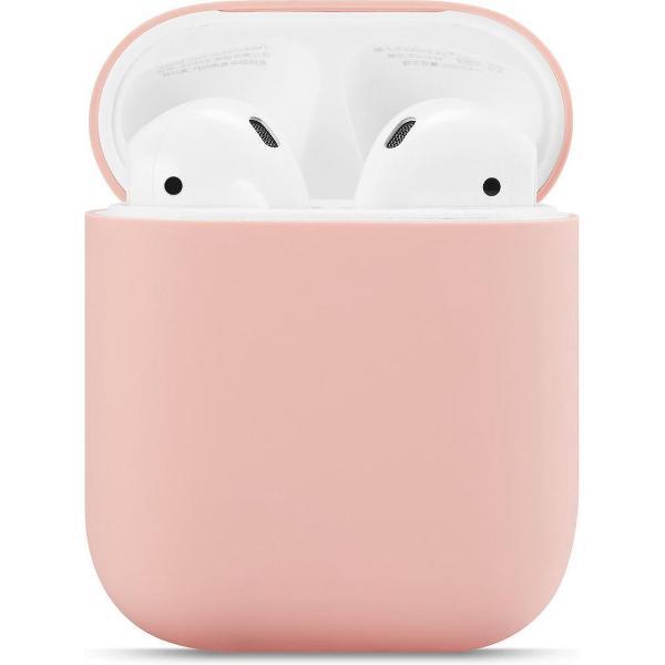 Bee's - Airpods Hoesje Siliconen Case - Roze - Soft Case - Flip Cover - Airpods Case - Airpods 1 - Airpods 2