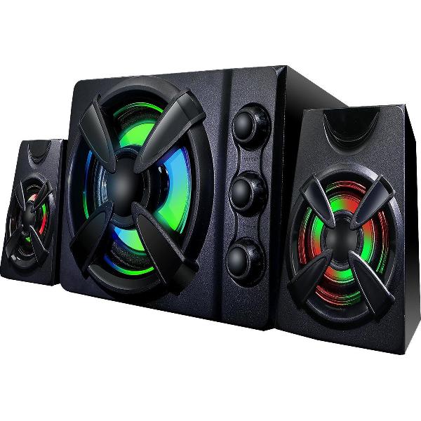 Shipndsell - Battle-tron - Game speakers - set 3-delig - met lichteffect - bluetooth