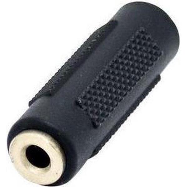 Gembird A-3.5FF-01 tussenstuk voor kabels 3.5 mm 3,5 mm Zwart