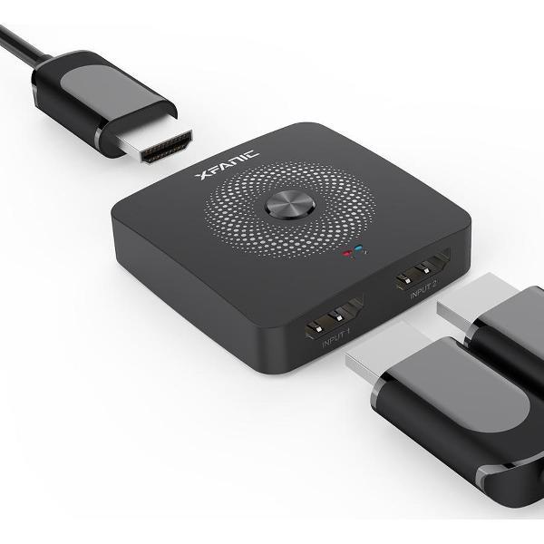 Xfanic HDMI Switch 2 in 1 uit | 4K@30Hz | HDMI 1.4