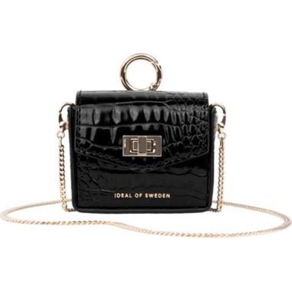 iDeal of Sweden Ava Mini AirPods Bag voor Universal Neo Noir Croco