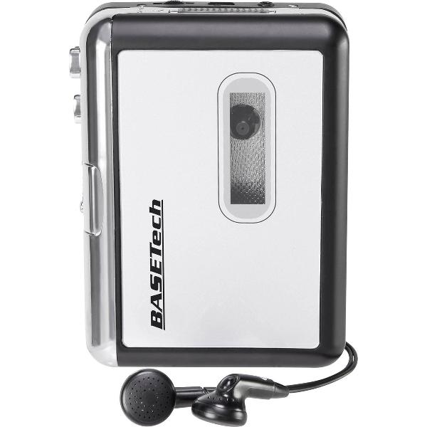 Basetech Cassetespeler - Cassettedigitaliseerder - Tape Afspeler - Bluetooth + USB - Inclusief Hoofdtelefoon