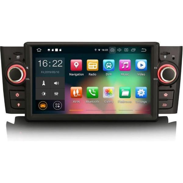 Voltario® 7 “ Android 9.0 Autoradio voor Fiat inclusief navigatie, bluetooth, DVD en Octa Core. Fiat Punto 2005- 2009 Linea 2007-2011