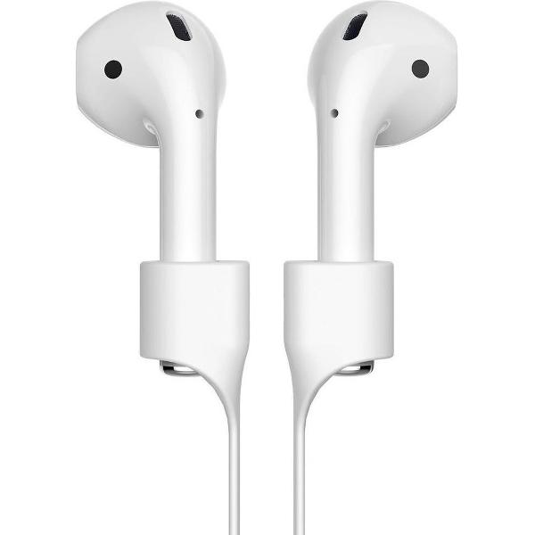 Baseus - Premium Airpods Strap - Siliconen Koord voor Iphone Airpods - Magnetisch koppelbaar - Anti-Lost - Wit