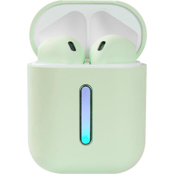 TWS Draadloze Oordopjes – Bluetooth – Geschikt voor Apple en Android - Groen