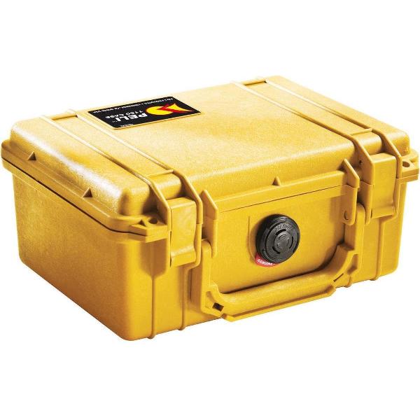 Peli 1150 Waterdichte Camerakoffer Geel met Foam Interieur