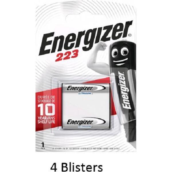 4 stuks (4 blisters a 1 stuk) Energizer Lithium CR-P2P 6V