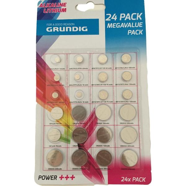 Grundig Assortiment 24 Knoopcelbatterijen